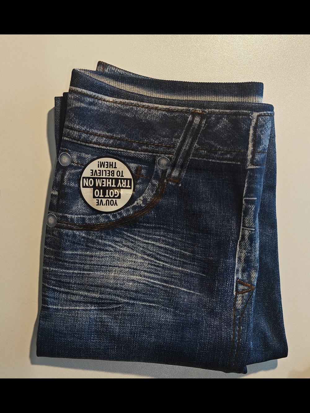 Women's Plush-Lined Jeggings In Dark Blue